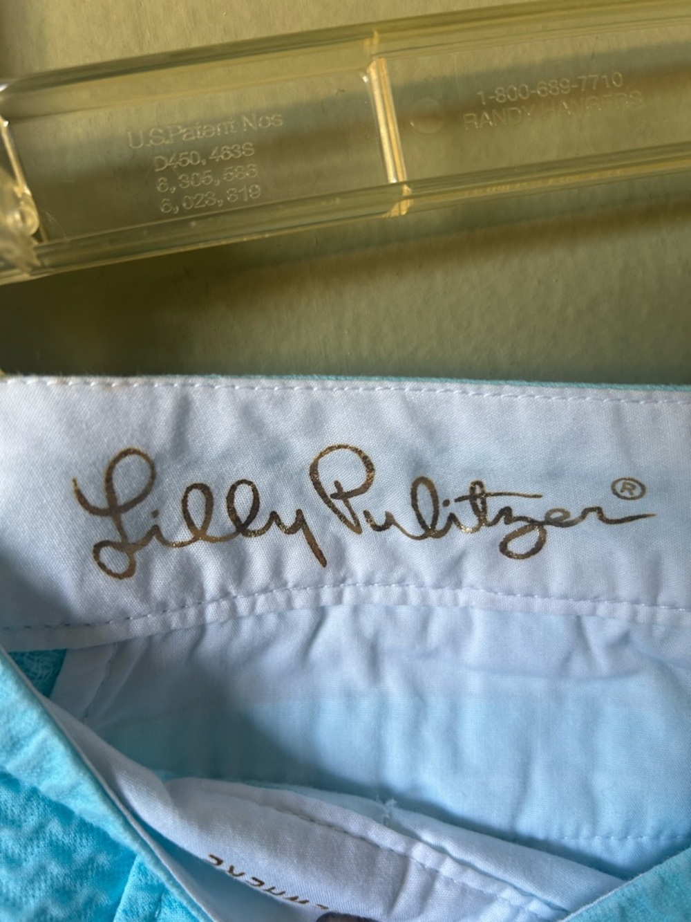 Lilly Pulitzer The Buttercup Aqua Scallop Hem Shorts Sz 0 - Picture 5 of 7
